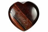 1.6" Polished Red Tiger's Eye Hearts - Photo 3